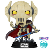 General Grievous #796 Star Wars Funko Pop! out of box with blue lightsaber