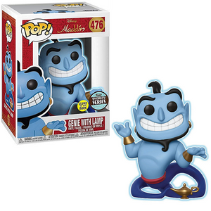 Genie With Lamp #476 - Aladdin Funko Pop! [GITD Specialty Series]