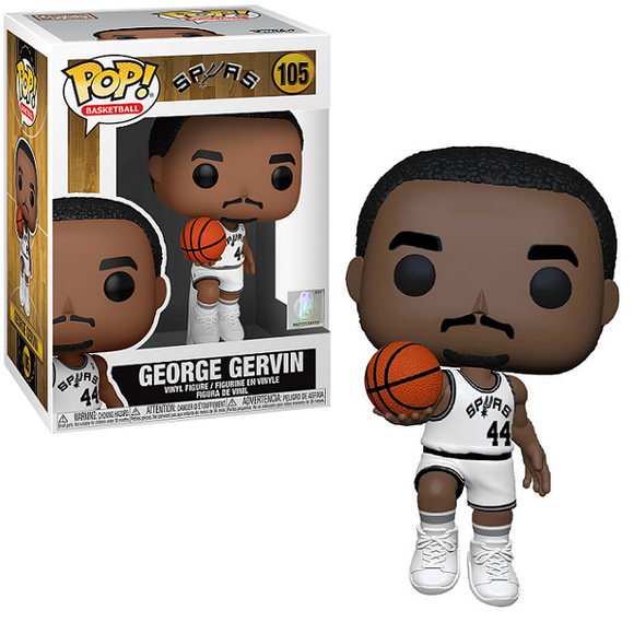 George Gervin #105 – Spurs Funko Pop! Basketball [Home Jersey]