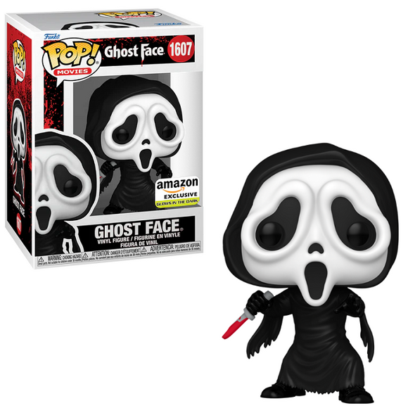 Ghost Face Funko Pop #1607 Glow in the Dark Amazon Exclusive Vinyl Figure