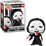 Ghost Face with Tongue in Cheek #2035 Scream Funko Pop figure in box and out of box