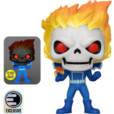 Ghost Rider #1559 - Marvel Strange Tales Funko Pop! [Gitd EE Exclusive] out of box glam shot with Glow