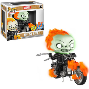 Ghost Rider #33 - Marvel Funko Pop! Rides [GITD PX Exclusive]