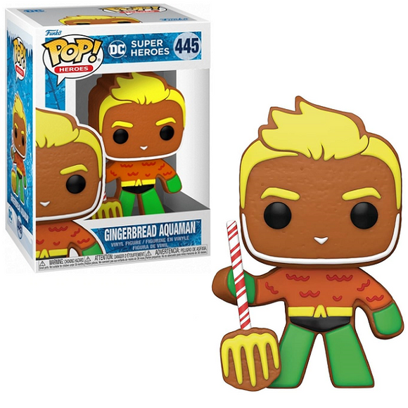 Gingerbread Aquaman #445 - DC Super Heroes Funko Pop! Heroes [Holiday]