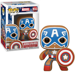 Gingerbread Captain America #933 - Marvel Funko Pop! [Holiday]