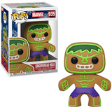Gingerbread Hulk #935 Marvel Holiday Funko Pop! in box and out of box