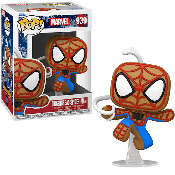 Gingerbread Spider-Man #939 - Marvel Funko Pop! [Holiday]