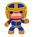 Gingerbread Thanos #951 Funko Pop! figure shown out of the box, front view