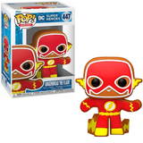 Gingerbread The Flash #447 DC Funko Pop! in box and out of box