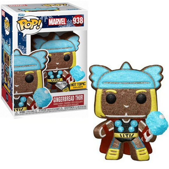 Gingerbread Thor #938 - Marvel Funko Pop! [Holiday Diamond Hot Topic Exclusive]