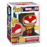 Gingerbread Captain Marvel #936 Marvel Funko Pop Holiday in box