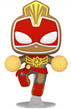 Gingerbread Captain Marvel #936 - Marvel Funko Pop! [Holiday] out of box glam shot