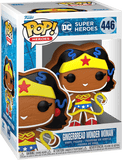 Gingerbread Wonder Woman #446 Funko Pop! Heroes — figure in retail display box, Holiday series