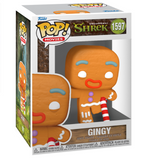 Gingy #1597 Shrek 30th Funko Pop! Movies figure inside display box.