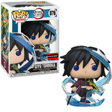 Giyu Tomioka #876 - Demon Slayer Funko Pop! Animation [Signed Johnny Yong Bosch with JSA] [AAA Anime Exclusive]