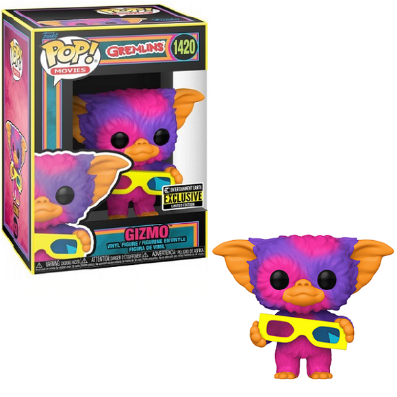 Gizmo #1420 - Gremlins Funko Pop! Movies [Black Light EE Exclusive]