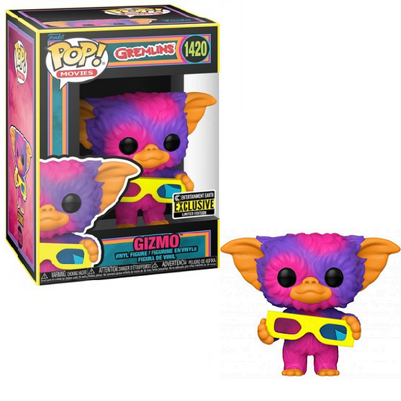 Gizmo #1420 - Gremlins Funko Pop! Movies [Black Light EE Exclusive]