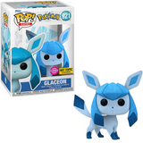 Glaceon #921 Pokemon flocked Hot Topic Exclusive Funko Pop in and out of box