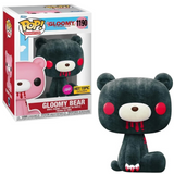 Gloomy Bear #1190 Gloomy Bear Funko Pop Flocked Chase Hot Topic Exclusive figure in box and out of box