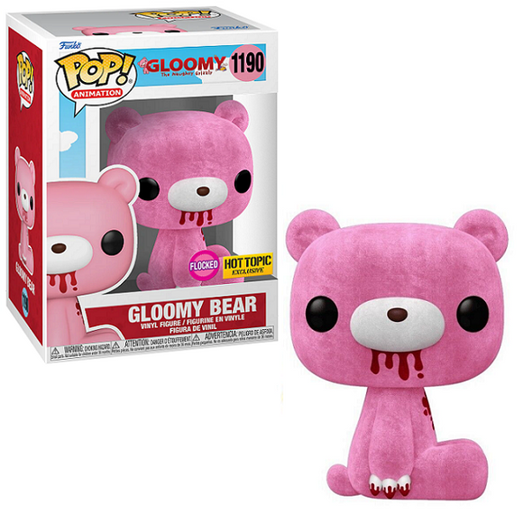 Gloomy Bear #1190 - Gloomy The Naughty Grizzly Funko Pop! Animation [Flocked Hot Topic Exclusive]