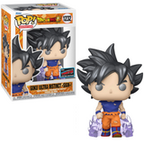 Goku Ultra Instinct-Sign #1232 Dragon Ball Super NYCC Funko Pop figure in box and out of box with energy effects