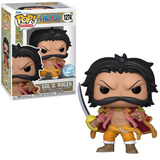 Gol D. Roger Funko Pop #1274 shown in-box and out of box