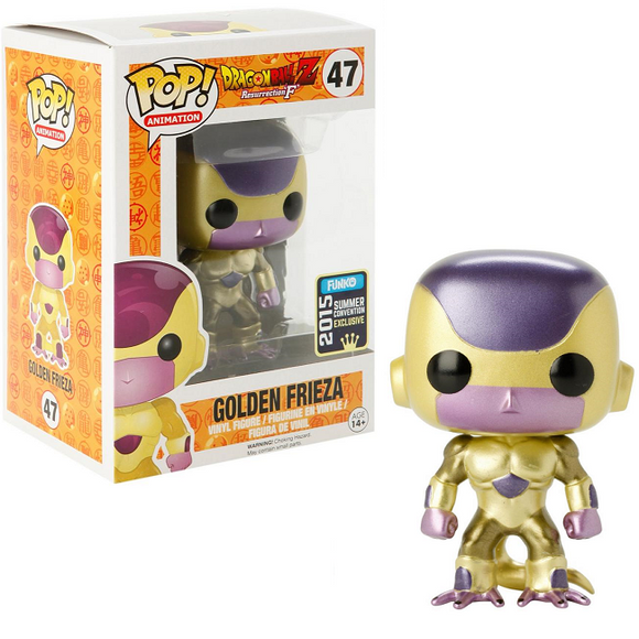 Golden Frieza #47 - Dragon Ball Z Funko Pop! Animation [Metallic Black Eyes 2015 Summer Convention Exclusive]