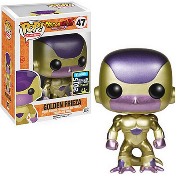 Golden Frieza #47 - Dragon Ball Z Funko Pop! Animation [Metallic Black Eyes 2015 Summer Convention Exclusive]