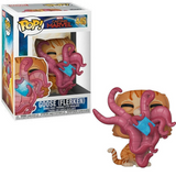 Goose Flerken #445 Captain Marvel Funko Pop figure in box and out of box with Flerken tentacles holding Tesseract