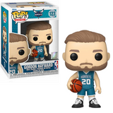 Gordon Hayward #123 Hornets Funko Pop in teal jersey holding basketball