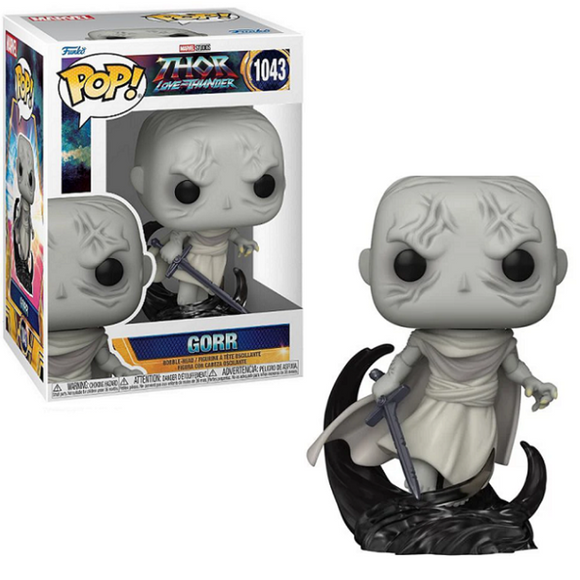 Gorr #1043 Thor Love and Thunder Funko Pop figure in box and out of box