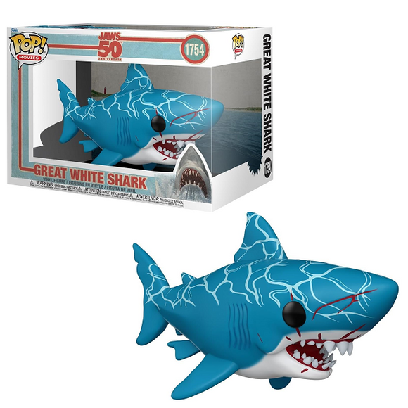 Great White Shark #1754 - Jaws 50th Anniversary Deluxe Funko Pop! [Retro]