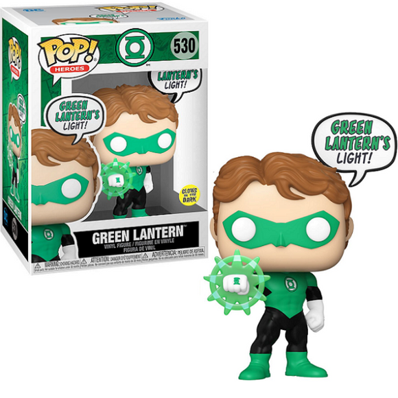 Green Lantern #530 DC Comics Glow-in-the-Dark Funko Pop! in box and out of box