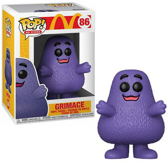 Grimace #86 McDonald’s Funko Pop! in box and out of box