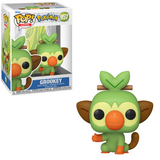 Grookey #957 Pokémon Funko Pop shown in-box and out-of-box, front view