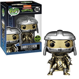 Shredder #02 Teenage Mutant Ninja Turtles Funko Pop — Digital Release LE 1467, figure shown in-box and out-of-box