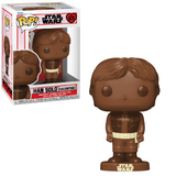 Han Solo #675 Star Wars Funko Pop Valentine shown in box and out of box.