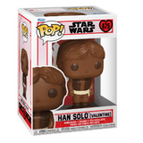 Han Solo #675 Star Wars Funko Pop Valentine displayed in the box.