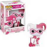 Harley Quinn Pink Hearts #45 Super Heroes Funko Pop in box and out of box