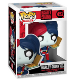 Harley Quinn With Pizza Funko Pop #452 displayed inside the original Funko Pop box