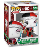 Harley Quinn #529 DC Funko Pop Heroes figure displayed in box, holiday edition