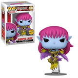 Harpie Lady Funko Pop #1599 Chase shown both inside the box and displayed out of the box