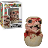 Hatching Raptor Funko Pop #1442 displayed both inside the box and out of the box