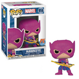 Hawkeye #914 Marvel Funko Pop PX Exclusive figure in box and out of box holding bow and arrow in classic costume