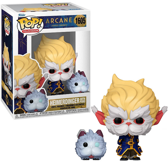 Heimerdinger with Poro #1605 - Arcane League of Legends Funko Pop! TV