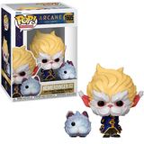 Heimerdinger with Poro Funko Pop #1605 Arcane League of Legends in and out of box