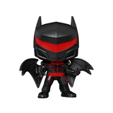 Hellbat #373 DC Batman Funko Pop! in black and red armor with extended wings out of box