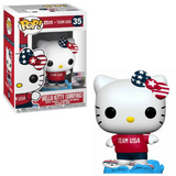 Hello Kitty Surfing #35 Team USA Funko Pop in box and out of box