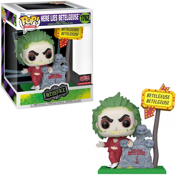 Betelgeuse #1762 Beetlejuice Deluxe Funko Pop! in box and out of box