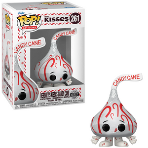 Hershey's Kisses Candy Cane #261 - Hershey's Kisses Funko Pop! [Metallic] in box and out of box glam shot